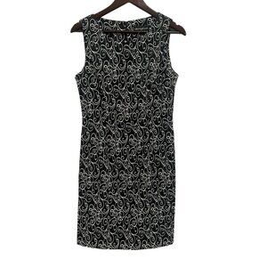 NWT‎ Connected Apparel Scroll Print Dress - Size 10